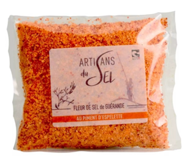 Glas Fleur de Sel mit Piment d’Espelette Salz